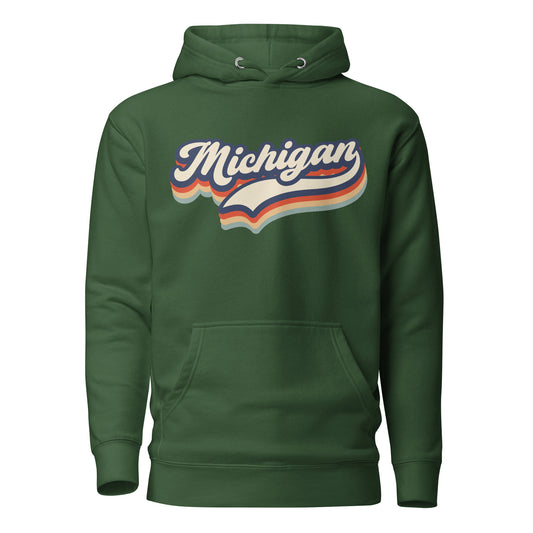 RETRO MICHIGAN HOODIE