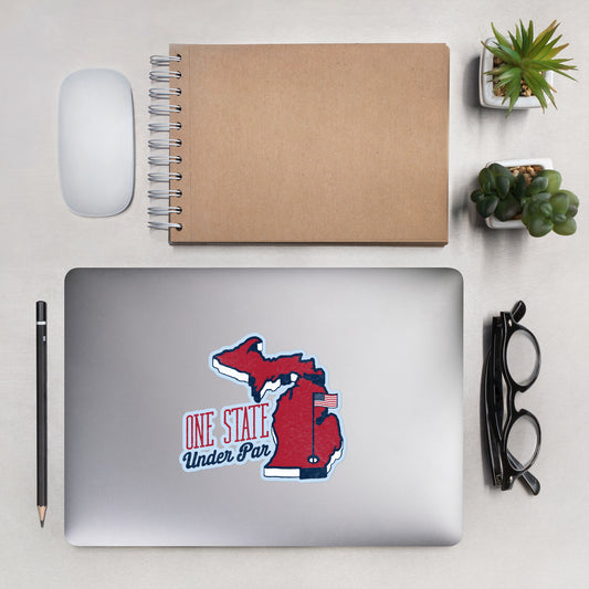 ONE STATE UNDER PAR STICKER