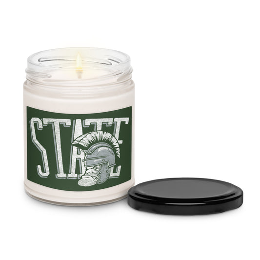 MICHIGAN STATE UNIVERSITY SPARTANS CANDLE