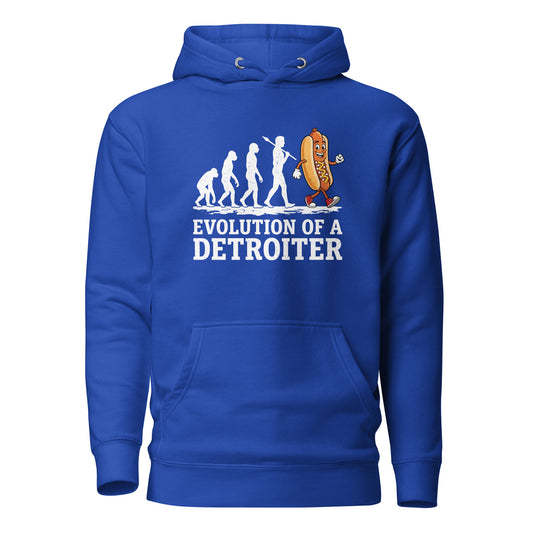 EVOLUTION OF A DETROITER CONEY DOG HOODIE