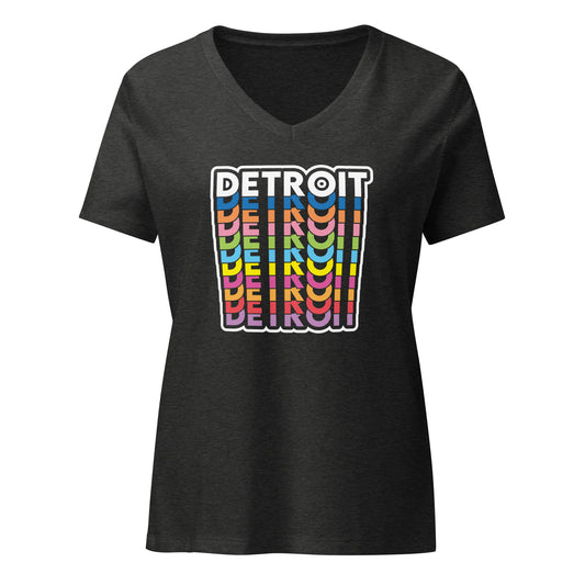 RETRO DETROIT WOMEN'S V-NECK T-SHIRT