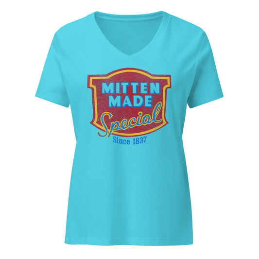 MITTEN MADE WOMEN'S V-NECK T-SHIRT